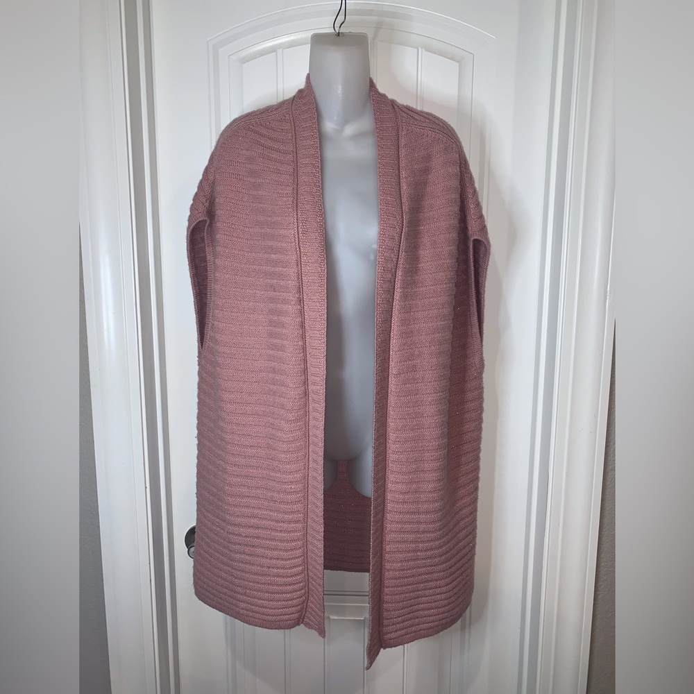 Chico’s Dusty Rose Sweater Cardigan